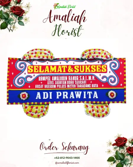 Papan Bunga Ucapan Selamat Bokoharjo